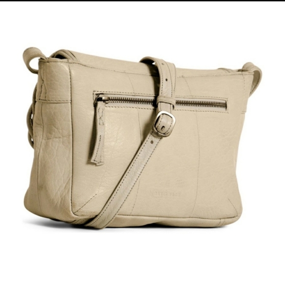 Day and Mood Fiona Leather Ivory Shoulder Bag NEW - Picture 2 of 9